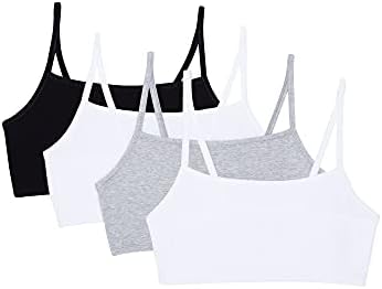 Fruit of the Loom Women’s Spaghetti Strap Cotton Pullover Sports Bra Value Pack