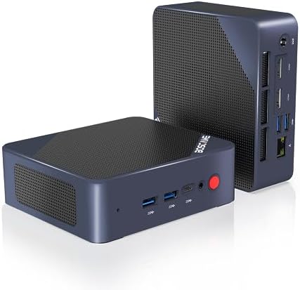 BOSGAME Mini PC B95, Intel 12th Gen Alder Lake-N95 16GB DDR4 RAM 512GB m.2 SSD Windows 11 Pro Mini Desktop Computers, 4K UHD Triple Display, 2.5G LAN, USB-C, USB3.2,WiFi5,BT4.2