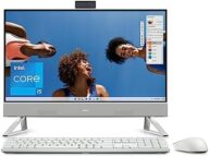 Dell Inspiron 5420 All in One Desktop – 23.8-inch FHD 60 Hz Display, Core i5-1335U, 16GB DDR4 RAM, 1TB SSD, Intel Iris Xe Graphics, Windows 11 Home, 1 Year Premium Support – White