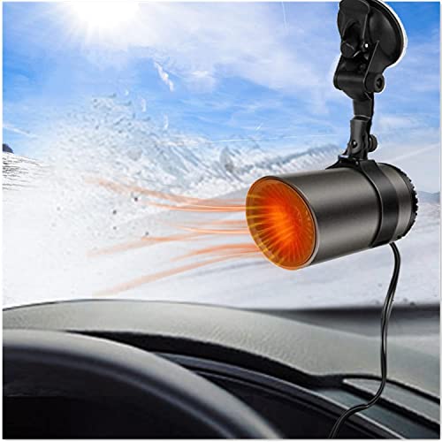 Car Heater Defogger, 12V Portable Windshield Defrosting Fast Heating Defrost Defogger,Fast Heating Portable Car Heaters Automobile Windscreen Fan in Cigarette Lighter