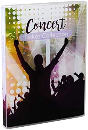 UniKeep Concert Ticket Collection Album/Case. Holds 40-80 Standard Sized Tickets. 10 Ticket Pages are Included. Each Page Holds 4-8 Tickets