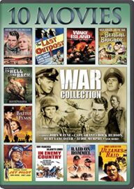 War, 10-Movie Collection: The Eagle and The Hawk / The Last Outpost / Bengal Brigad / Jet Pilot / Ulzana’s Raid / To Hell and Back / In Enemy Country / Raid on Rommel / Battle Hymn / Wake Island(Packaging may vary)