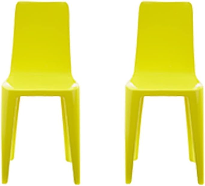 Replacement Parts for Barbie Dreamhouse Playset – GRG93 ~ Barbie Doll Size Plastic Yellow Kitchen Chairs ~ Set of 2