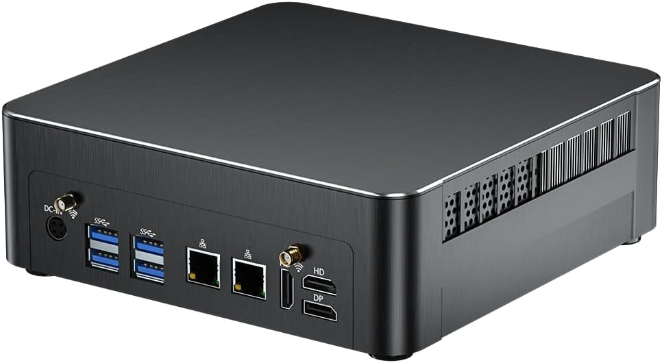 Mini PC with Core i9-9880H 2.3 up to 4.8GHz, 32G DDR4 1T SSD, Windows 11 Pro Desktop Computer, DP*1, HDMI*2 Support Triple Display, Optical, Dual LAN, WiFi6E/BT5.3,VESA