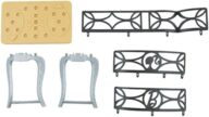 Mattel Replacement Dollhouse Size Brown Table Top, Silver Table Legs and 3 Black Railings for Barbie Dream-House Playset – CJR47