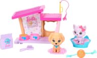 Barbie: My First Barbie Accessories, Story Starter Pet Care Pack with Dog House, Puppy & Cat, Toys for Little Kids, 13.5-inch Scale