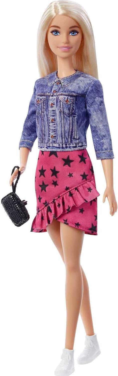 Barbie: Big City, Big Dreams Malibu” Roberts Doll (Blonde, 11.5-in) Wearing Jacket, Skirt & Accessories, Gift for 3 to 7 Year Olds