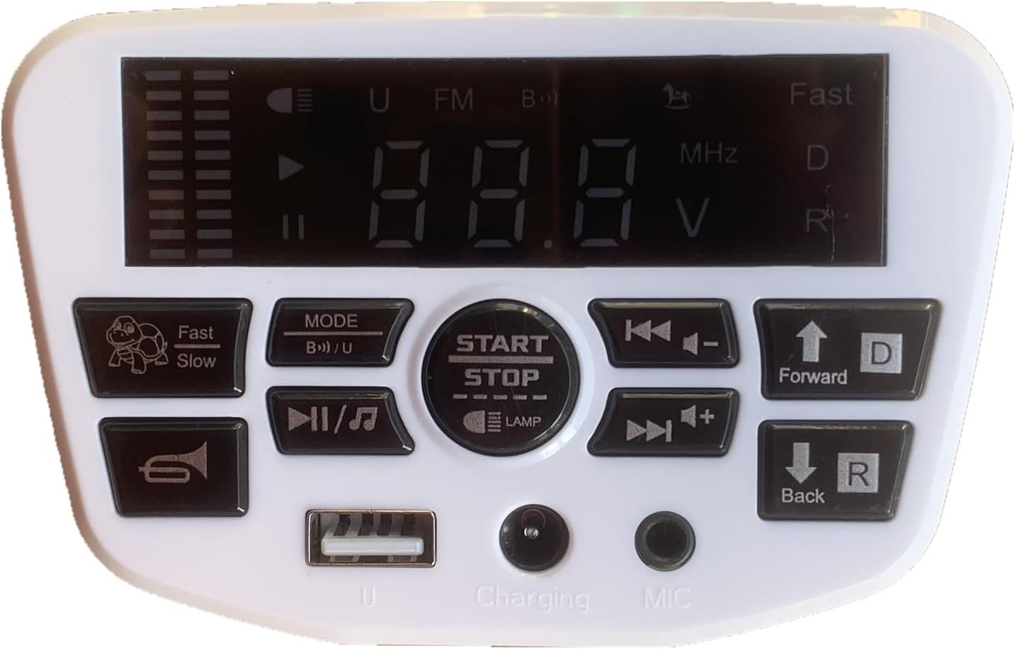 JR1956G 12V Children Electric Vehicle Multi-Function Bluetooth Connection Music Power. Motherboard Control Entertainment Operation System Accessories for Powered Wheel Replacement Parts
