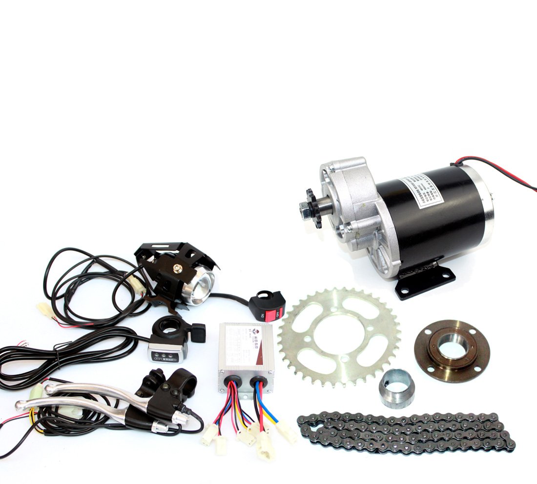 L-faster 24V36V48V 450W Electric Tricycle Conversion Kit Electric Trike Gear Motor Electric Rickshaw Kit MY1020Z 450W Brushed Gear Motor (24V thumb kit)