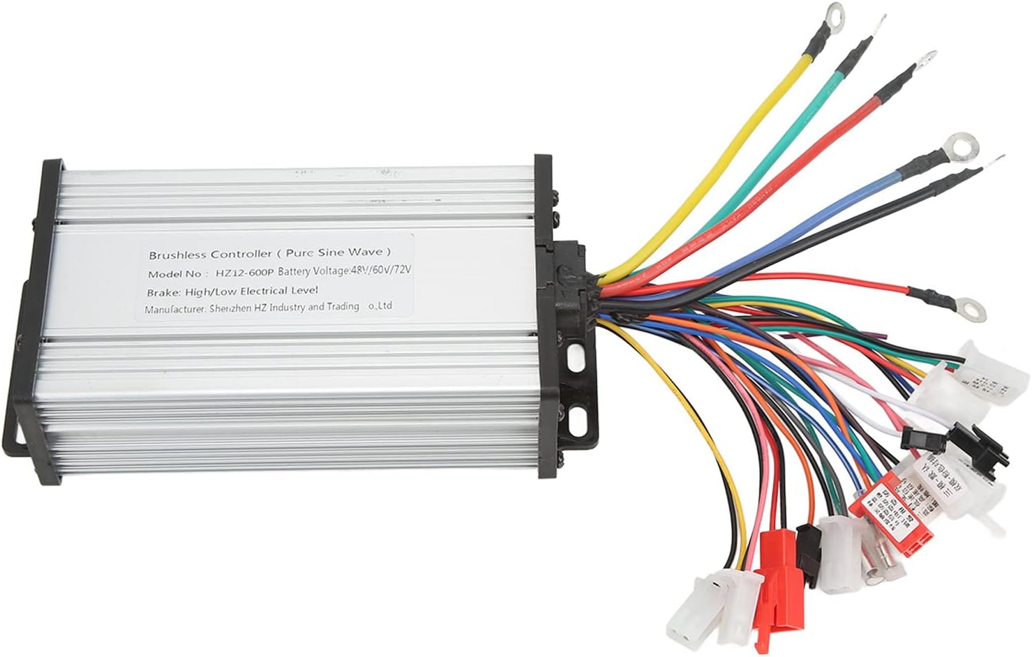 VBESTLIFE 48V 60V 72V 600W Motor Controller,Brushless Motor Controller Electric Bike Controller Conversion Kit for Electric Bicycles Electric Tricycles