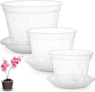 POPETPOP 3pcs Phalaenopsis Pot Plants Starter Pots Plant Nursery Pot Flowerpots with Drainage Seedling Pots Plant Nutrient Cup Small Nursing Pot Garden Seeding Pots Orchid Planter Plastic