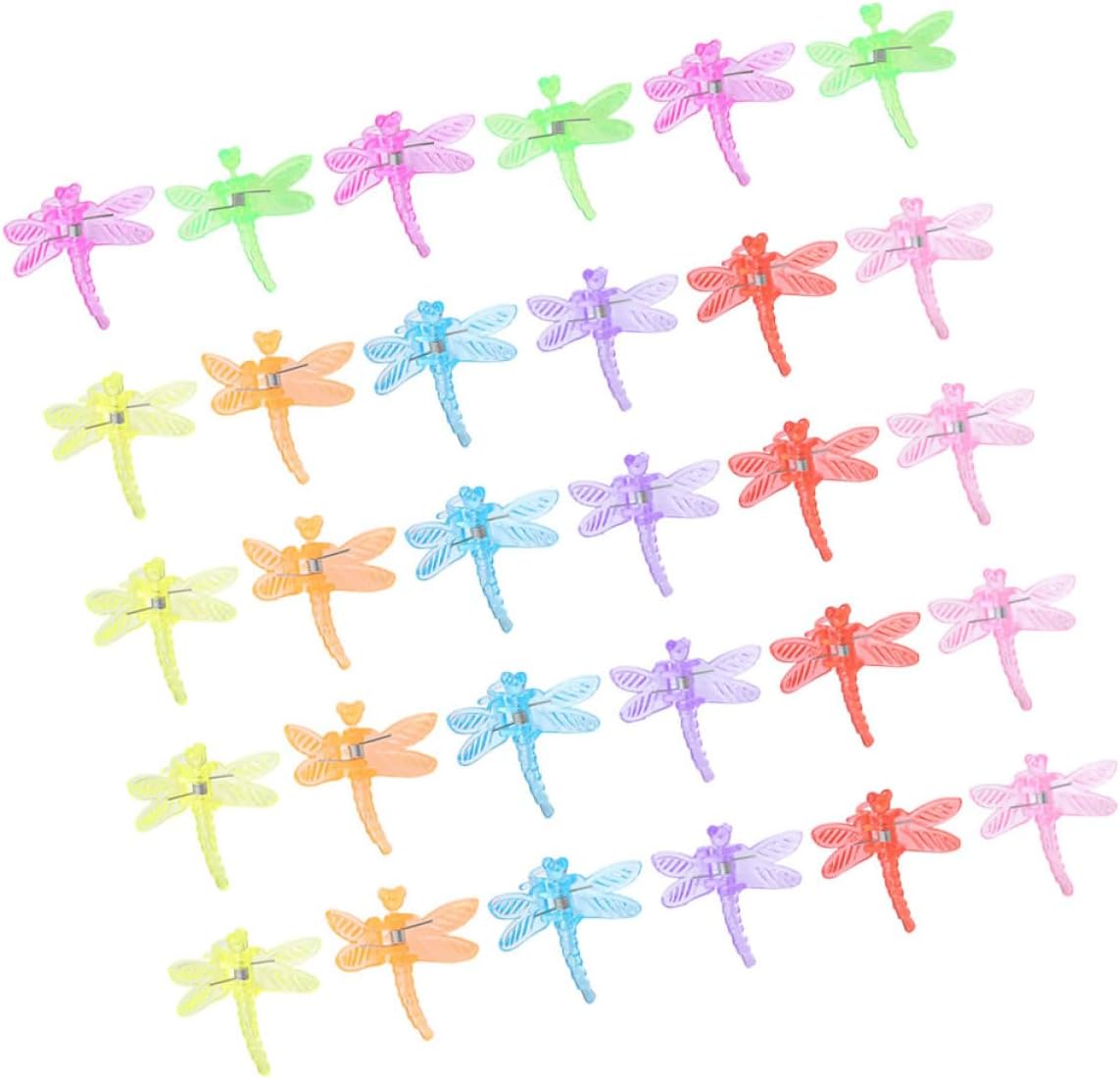 Yardwe 70pcs Dragonfly Orchid Clip Orchid Clips Plant Stake Clips Plant Support Clips Plants Orchid Pot Clips Flower Vine Clips Tomato Clips Orchid Vine Clamp Flower Support Clip Plastic