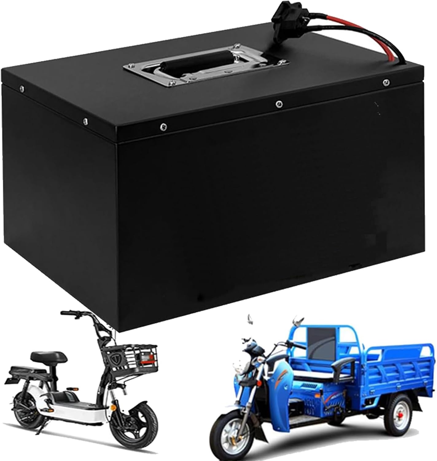 60V 40Ah 50Ah 55Ah 75Ah 100Ah Motorcycle Battery 60V Ebike Battery 60V Replacement Battery 60V Lithium Battery with Charger for Electric Tricycle,60v40ah