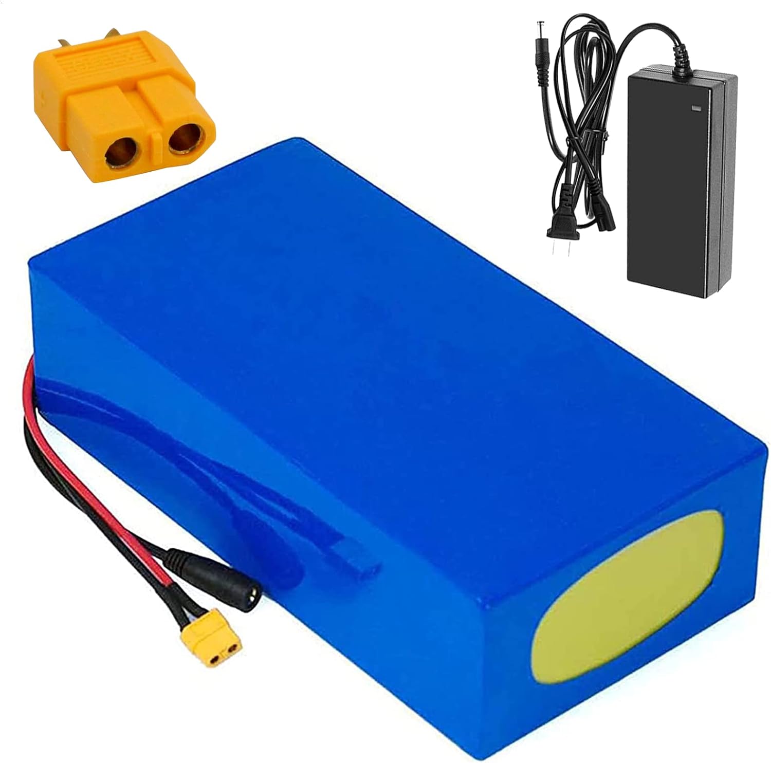 48V 16Ah Lithium-ion Battery Pack Customizable Lithium Battery Rechargeable Waterproof Battery Pack with Charger Suitable for Electric Scooter Electric Tricycle Electric Bicycles