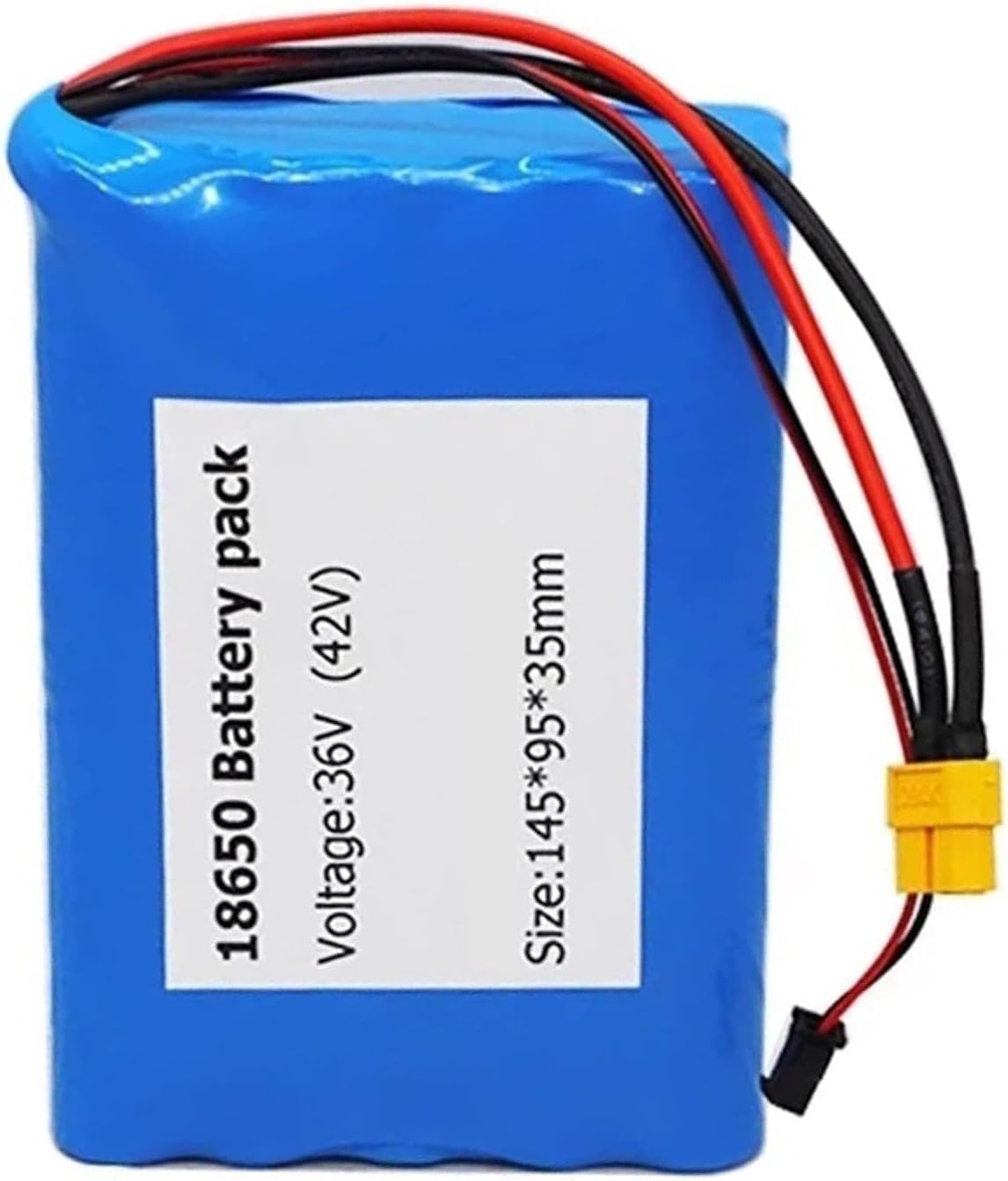 36V 6Ah Electric Bike Lithium-Ion Waterproof Replacement Battery, for 200W 250W 350W Electric Bicycle Scooter Motor, Without Charger
