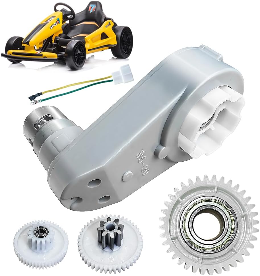 24 Volt RS775 High-Speed Motor Gearbox for Power Wheels Motor Upgrade,18V-24V High Torque Motor Gearbox for Ride on Car Kids Electric Vehicles Parts