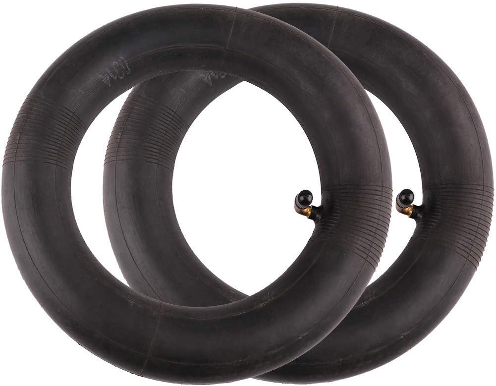 LotFancy 10×2 Inner Tube, 2Pcs 10 x 2.0/2.125 54-152 Tubes for Kid Bikes, Electric Balance Scooters, Tricycles, Strollers, Angled Valve