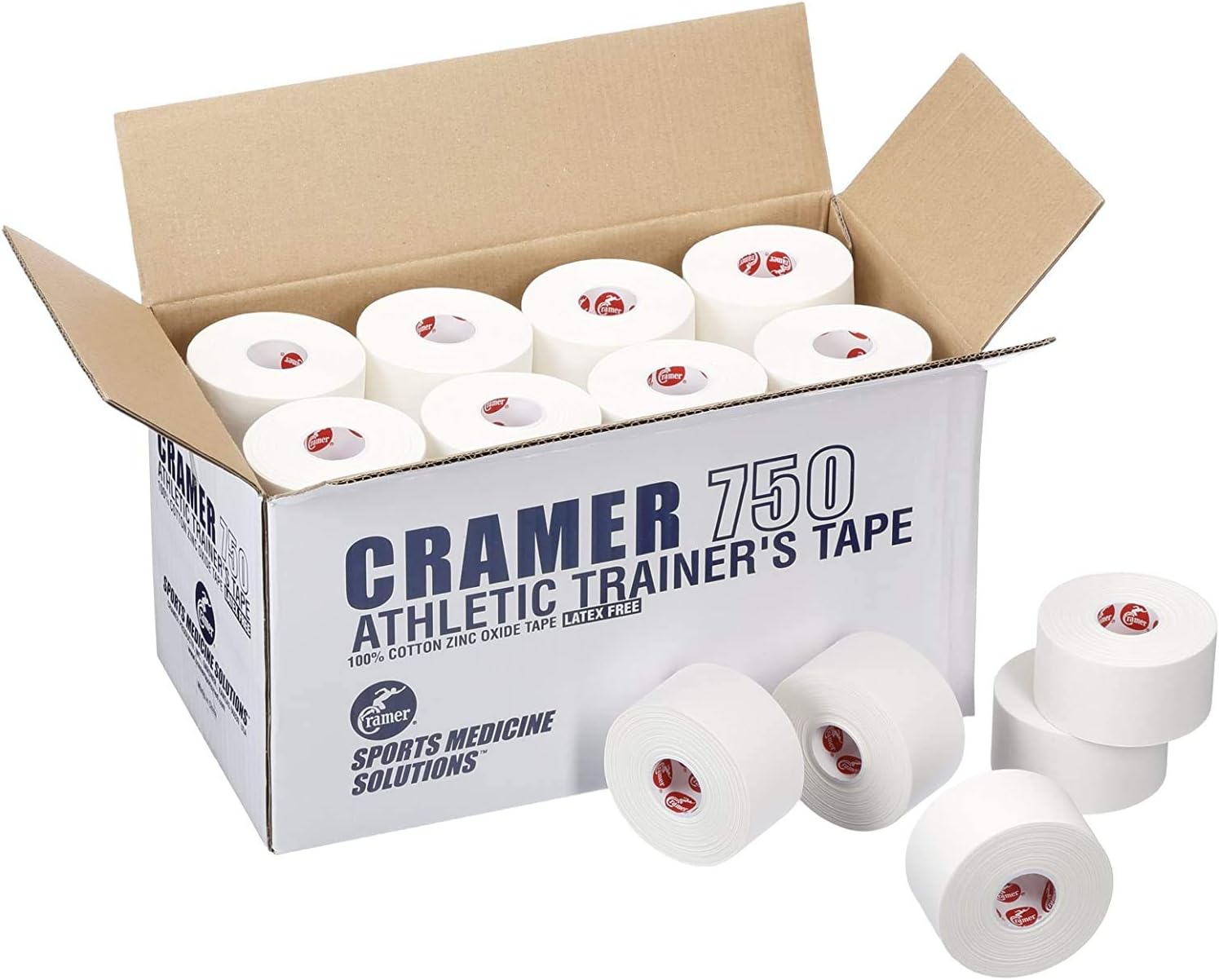 Cramer Team Color Athletic Tape, Pink, For Ankle, Wrist, and Injury Taping, Helps Protect and Prevent Injuries, Promotes Faster Healing, Athletic Training First Aid Supplies, 1.5″, Bulk 32 Roll Case