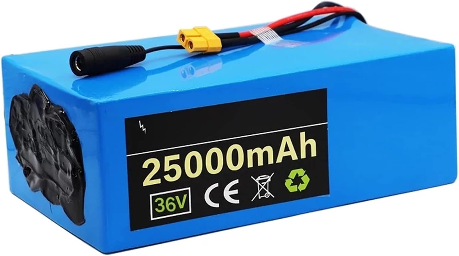 E-Bike Battery 36V 10S 8P 25Ah Li-ion Battery 25000mAh 900Wh High Power Lithium Battery Pack with BMS + 42V Charger for Golf Carts Electric Wheelchairs Electric Tricycles