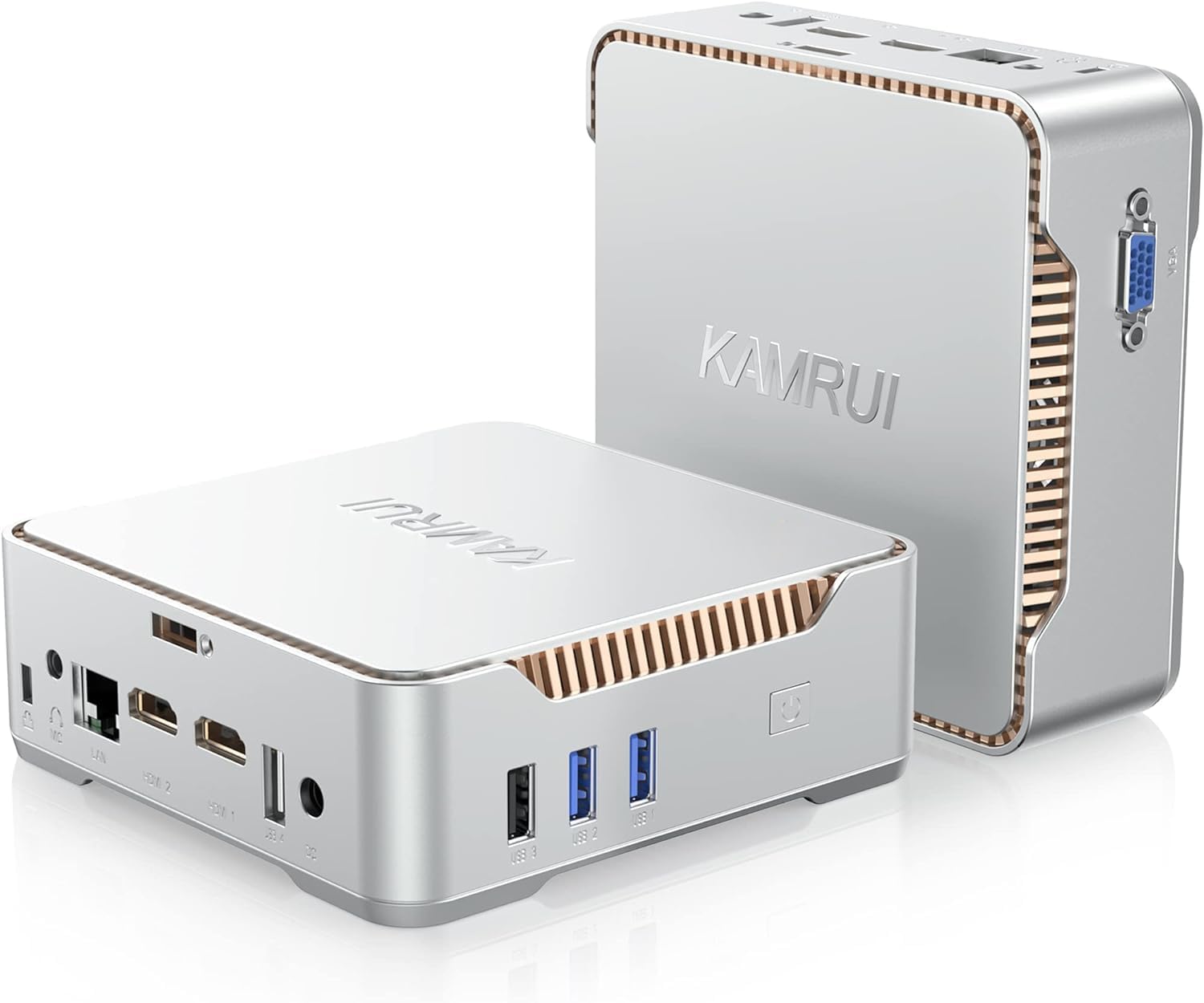 KAMRUI GK3 Plus Mini PC with Windows 11, 16GB RAM 512GB M.2 SSD,12th Gen Alder Lake N95 (up to 3.4GHz) Micro PC, 2.5”SSD, Gigabit Ethernet, 4K UHD, WiFi, BT, VESA/Home/Business Mini Desktop Computer