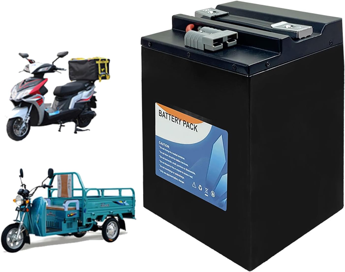 60V 15AH 20AH 25AH 30AH Electric Bike Motorcycle Battery 60V E-Bike Lithium Battery 60V Li-Ion Battery Pack for 0-1800W Moped Bicycle Motorcycle Tricycle,60v,15AH