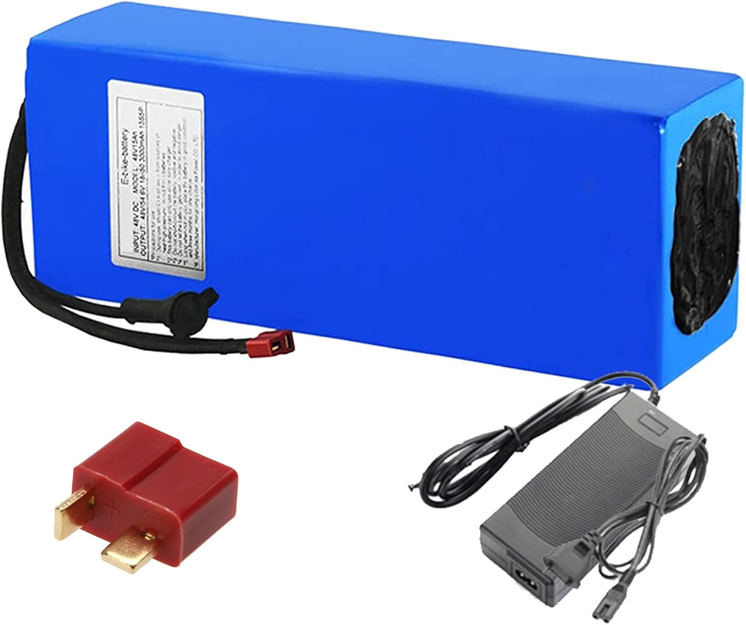48V 15Ah E-Bike Battery Pack 13S 5P 15000mAh Electric Scooter Lithium-ion Battery Fit for Electric Bicycle Electric Motorcycle Electric Tricycles Electric Go-Kart with Charger