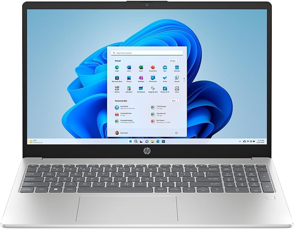 HP 15.6″ Diagonal Full HD (1920 x 1080) Laptop, 11th Gen Intel Core i5-1135G7 Processor, 8GB DDR4 RAM, 256GB SSD, 802.11ac, Bluetooth, HDMI, Windows 11