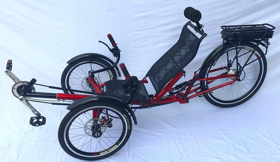 Electric Pedal Assist 360w/36v Recumbent 3 Wheel Tricycle Bike Bicycle, Medium, Assorted