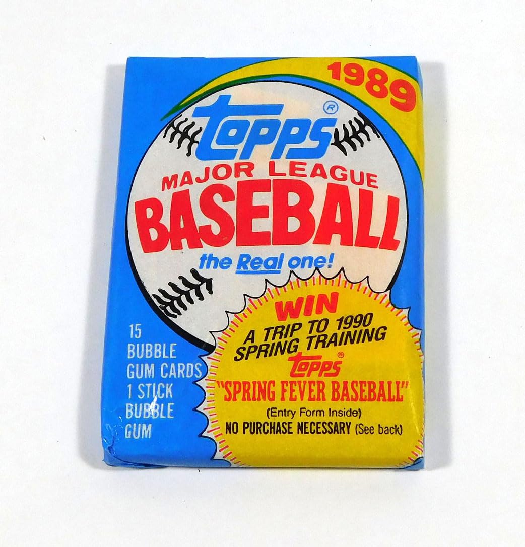 1989 Topps Baseball Cello Pack (1/15 Card Pack)