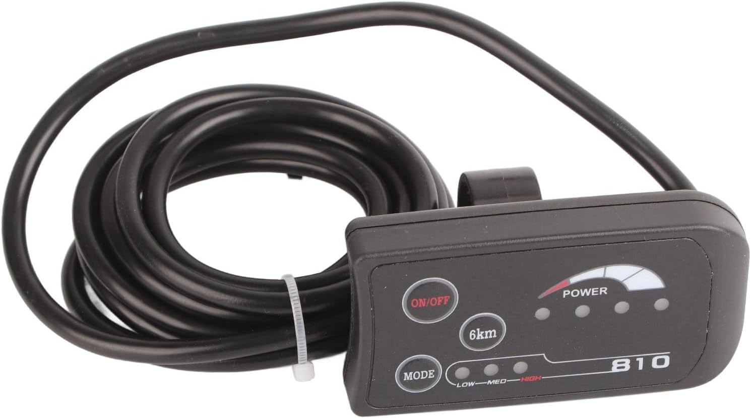 Ebike Display, Electric Bicycle 810 Led Display with 5 Wire Cable Control Panel for Electric Bicycles and Electric Scooters