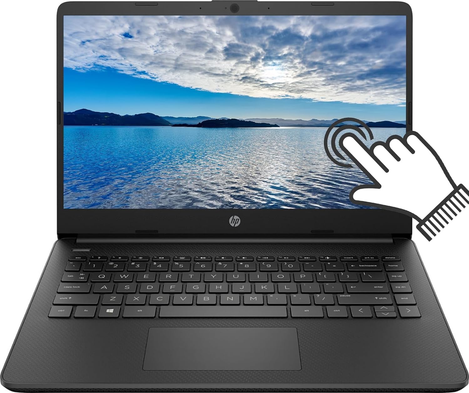 HP Newest 14″ HD Touchscreen Laptop Computer, for Business and Students, AMD Ryzen 3 5300U(4 Cores), 16GB RAM, 1TB NVMe SSD, WiFi, Webcam, Type-C, HDMI, Fast Charge, Win 11, w/CUE Accessories