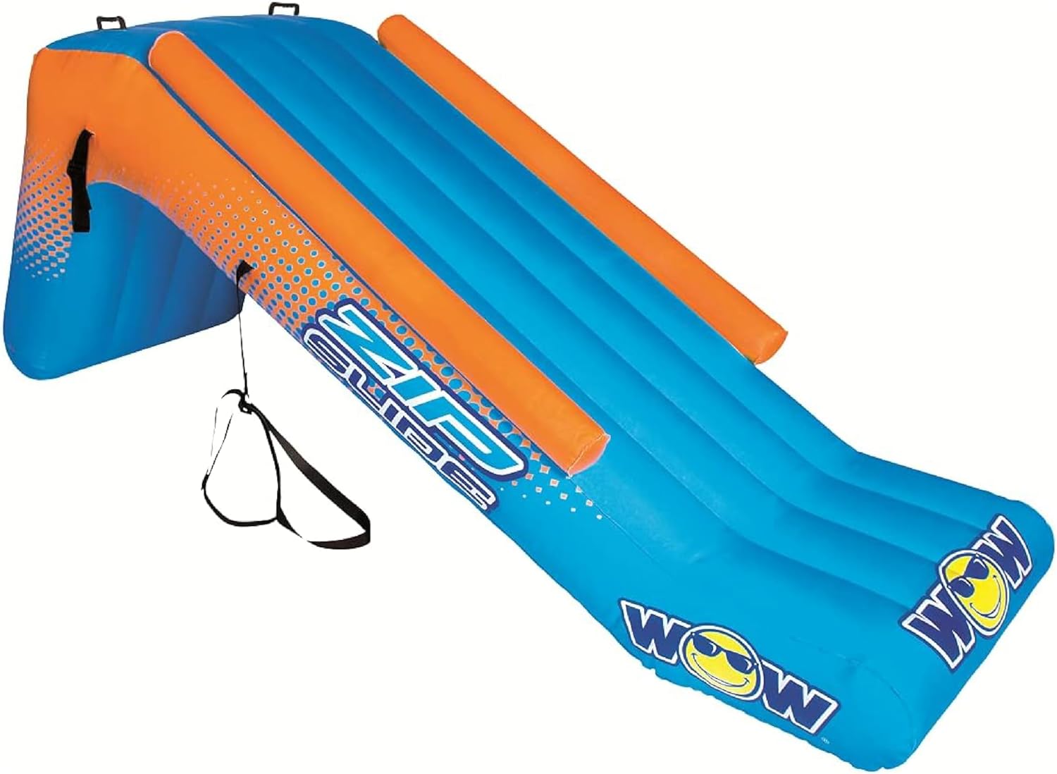 WOW Sports – Zip Slide Inflatable Pontoon Slide for Boats – Perfect Summer Lake Party Accessory for Kids & Adults