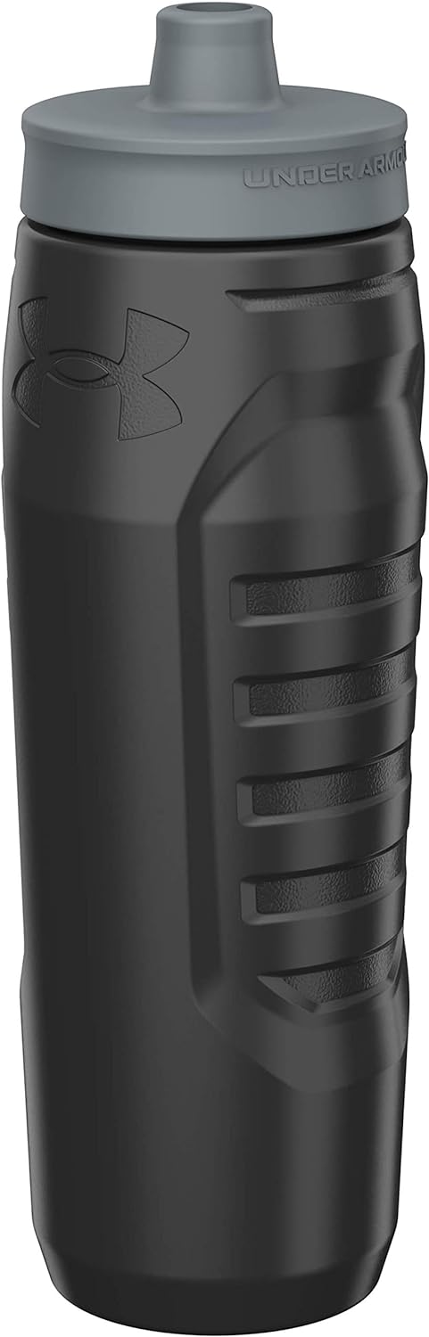 Under Armour Sideline Squeeze Water Bottle, Designed with Quick-Shot Lid, Quick & Easy Hydration, 32 oz