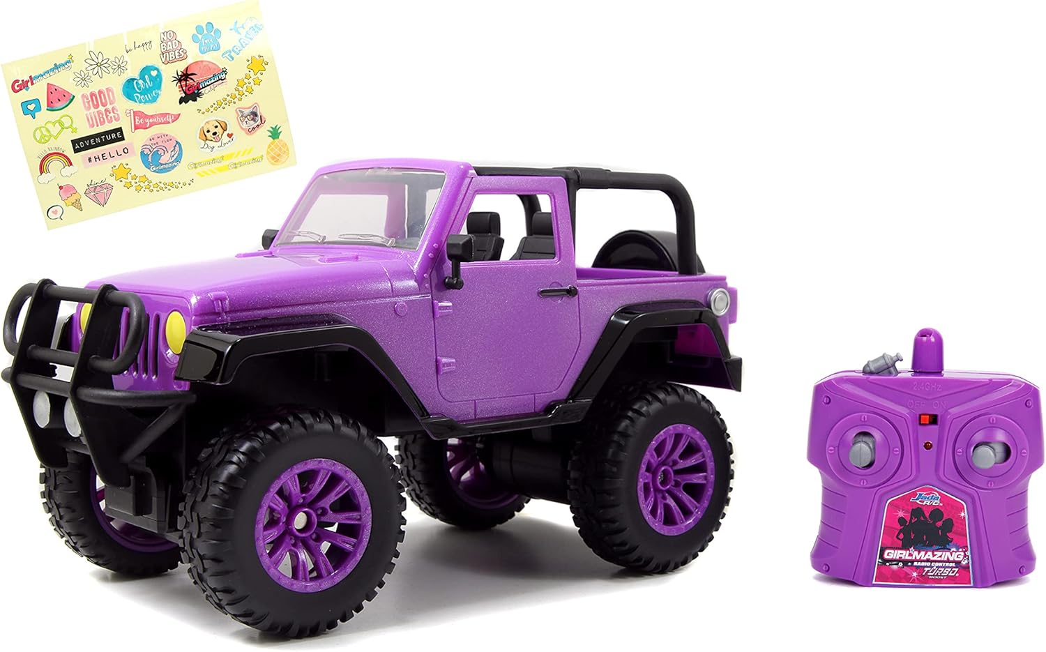 Jada Toys GIRLMAZING Jeep R/C Vehicle (1:16 Scale), Purple