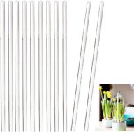 30 Pcs 18 Inch Acrylic Plant Stakes Garden Stakes Clear Orchid Stakes Clear Plant Sticks Potted Plant Support Stakes for Supporting Vines Grow Upright Indoor and Outdoor Plants