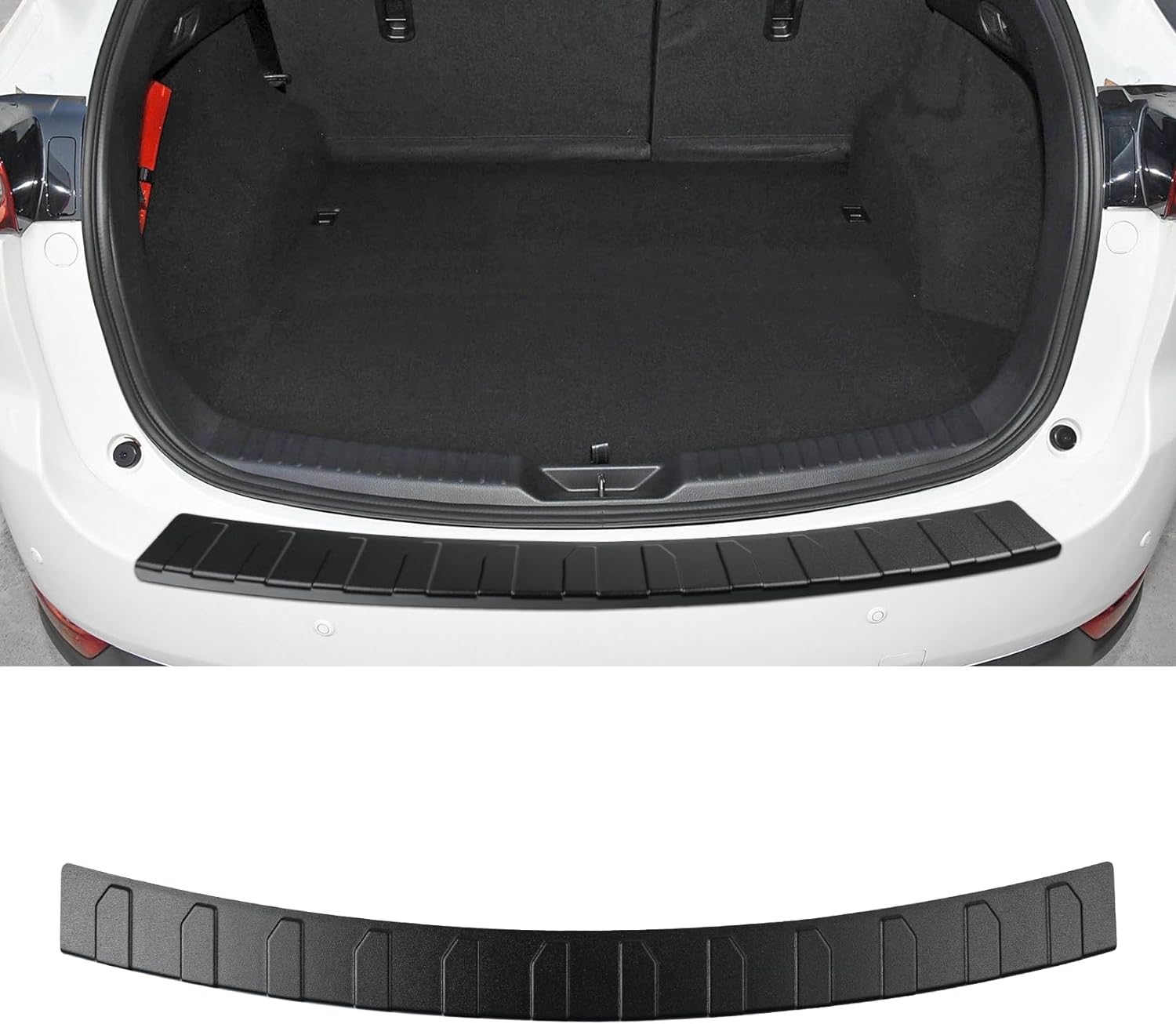 Exterior Rear Bumper Protector for Mazda CX5 2017-2024 Car Accessories Auto Parts Tailgate Trunk Door Sill Cover Scuff Plate Strip Guard Protection (for Mazda CX5 2017-2024 (Frosted Texture))