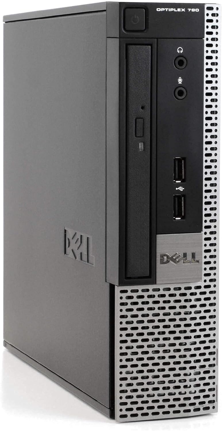 Dell OptiPlex 790 USFF Desktop PC – Intel Core i3-2120 3.3GHz 8GB 250GB DVD-RW Windows 10 Professional (Renewed)