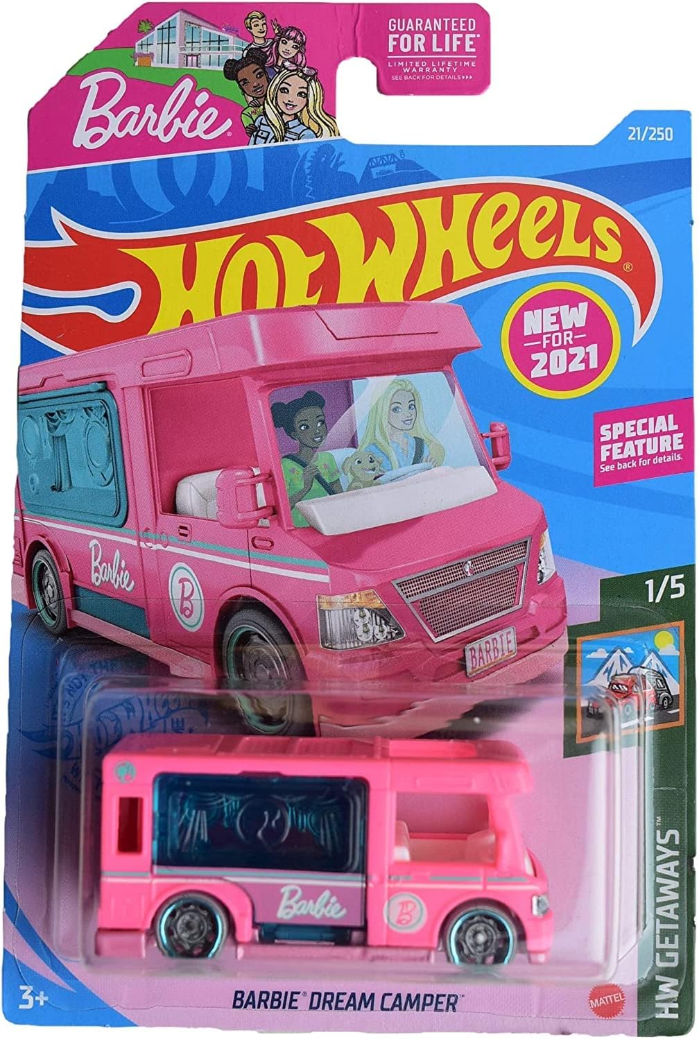 Hot Wheels Barbie Dream Camper – Pink 21/250 Getaways 1/5