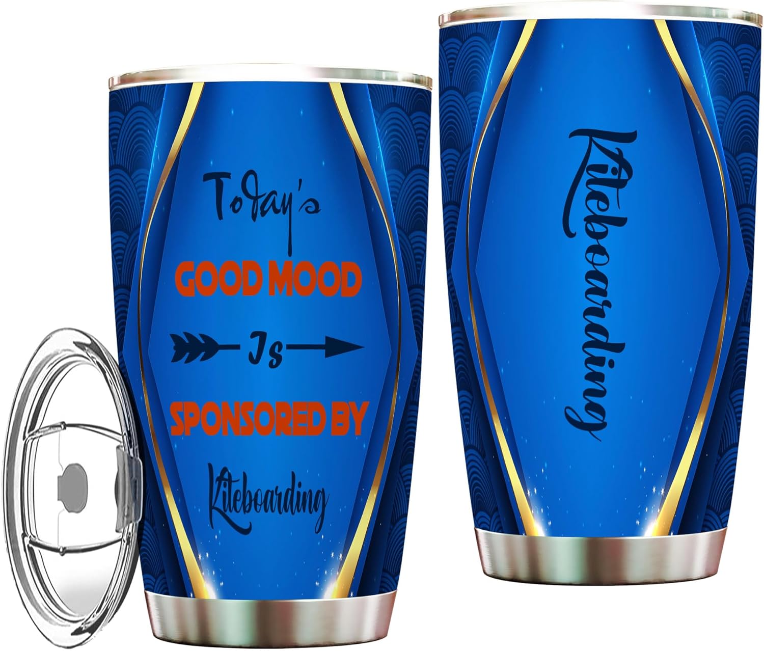 Kiteboarding Tumbler Stainless Steel 20oz With Lid, Kiteboarding Lover, Kiteboarding Party Decorations Gifts for Men Women