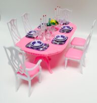 My Fancy Life Dollhouse Furniture – Dining Room Play Set