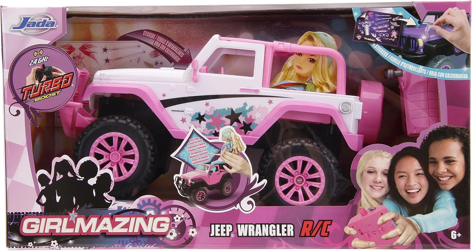 JADA Toys – Girlmazing 1:16 Scale RC Jeep, Exclusive Star Deco Small