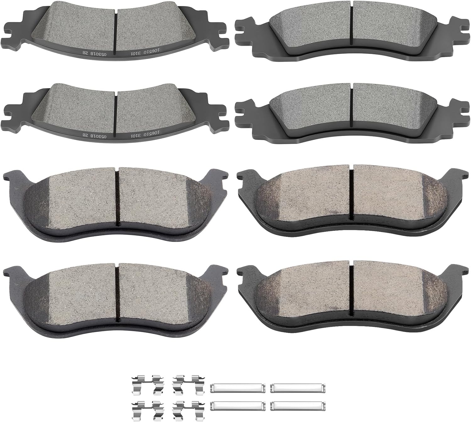 Ceramic Brake Pads Kits,SCITOO 8pcs Brakes Pads Set fit for 2006-2010 for Ford Explorer,2007-2010 for Ford Explorer Sport Trac,2010-2012 for Ford Taurus,2006-2010 for Mercury Mountaineer