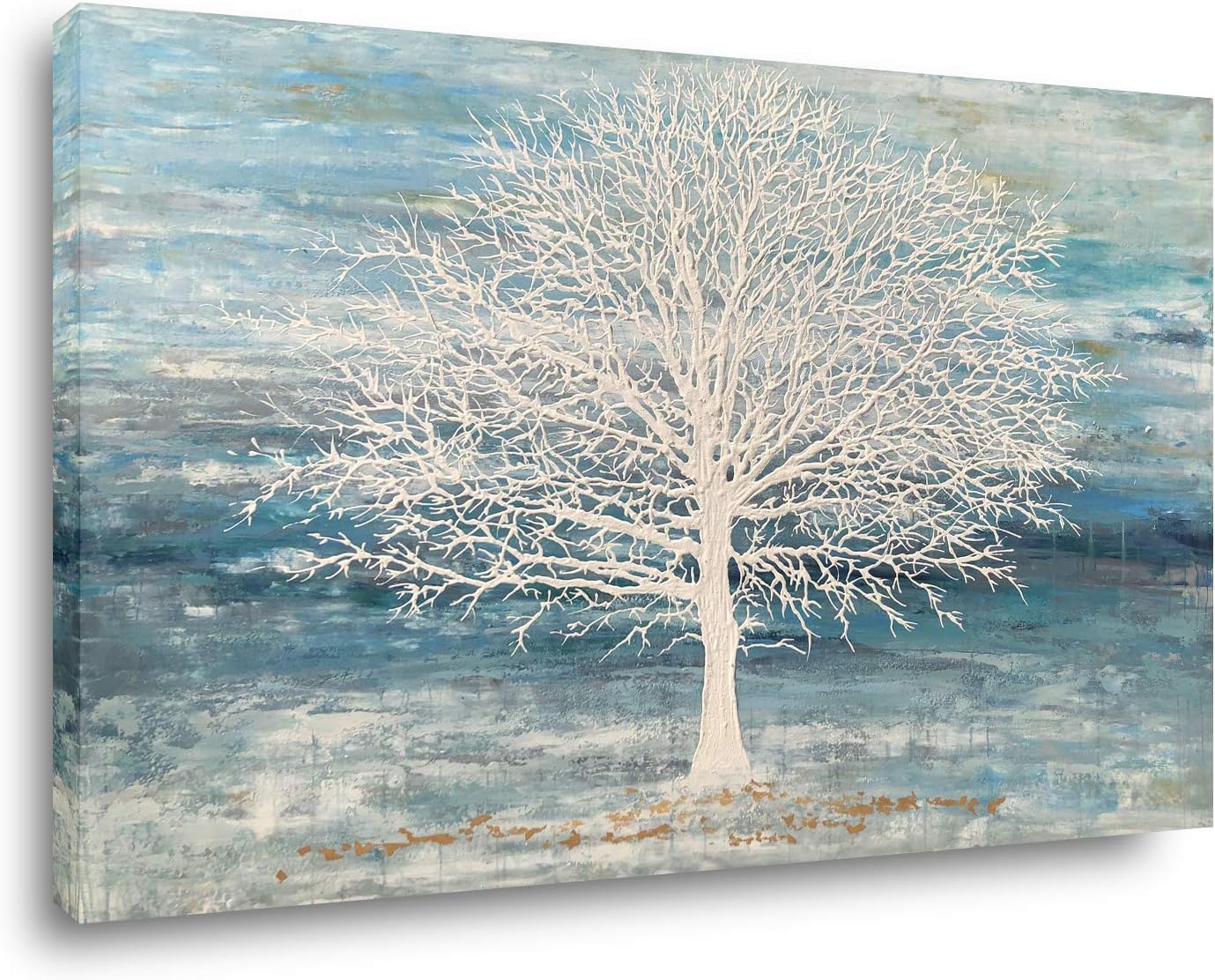 Yihui Arts Abstract Landscape Canvas Art Modern Paintings for Wall Decor Nature Trees Print Artwork