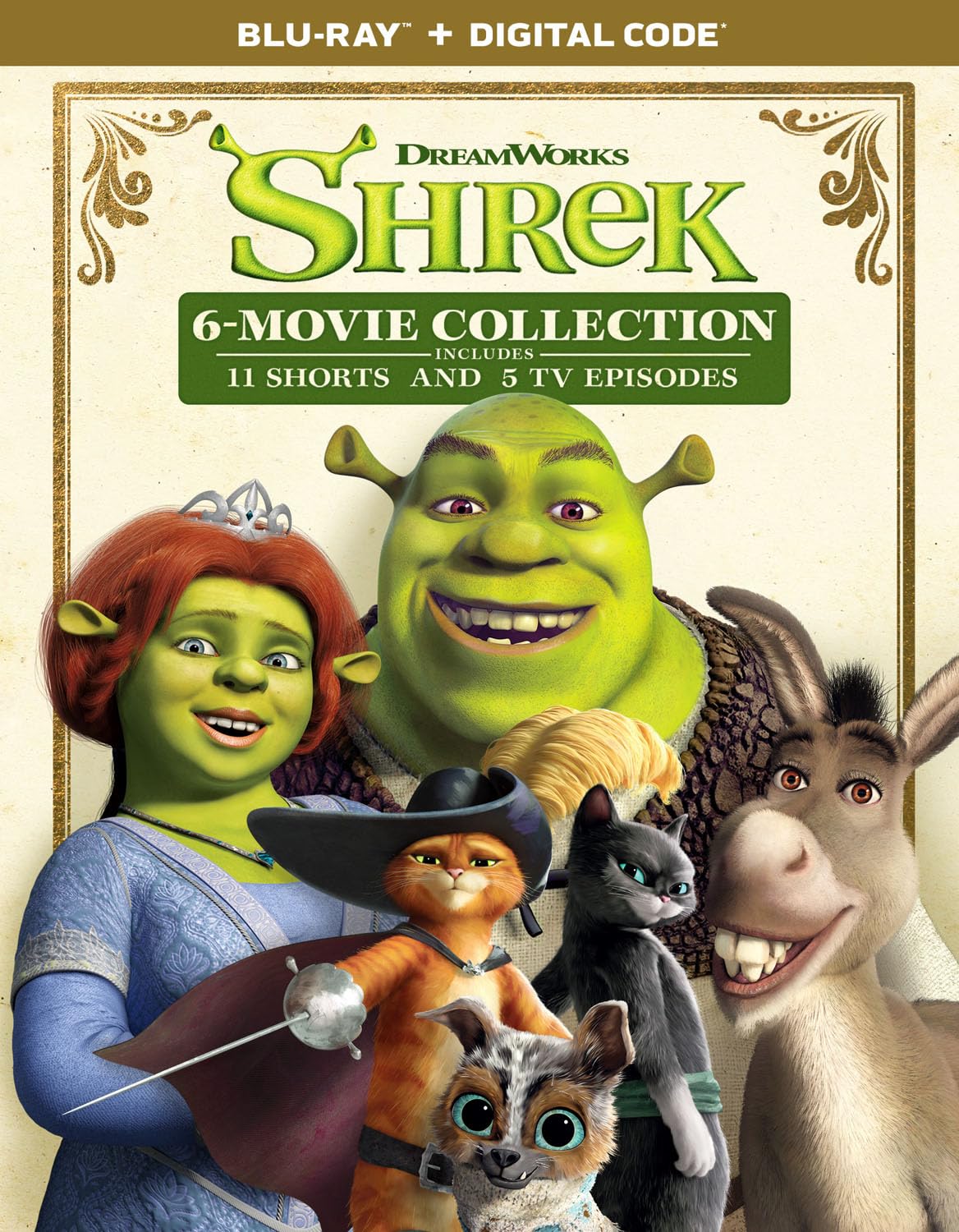 Shrek 6-Movie Collection (Blu-ray + Digital)