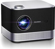 All-ln-One Projector 4K Supported, AURZEN BOOM 3 Smart Projector with WiFi and Bluetooth, 3D Stereo Sound & 36W Speakers, AI Auto Focus & Keystone, Netflix Official 500 ANSI Home Outdoor proyector