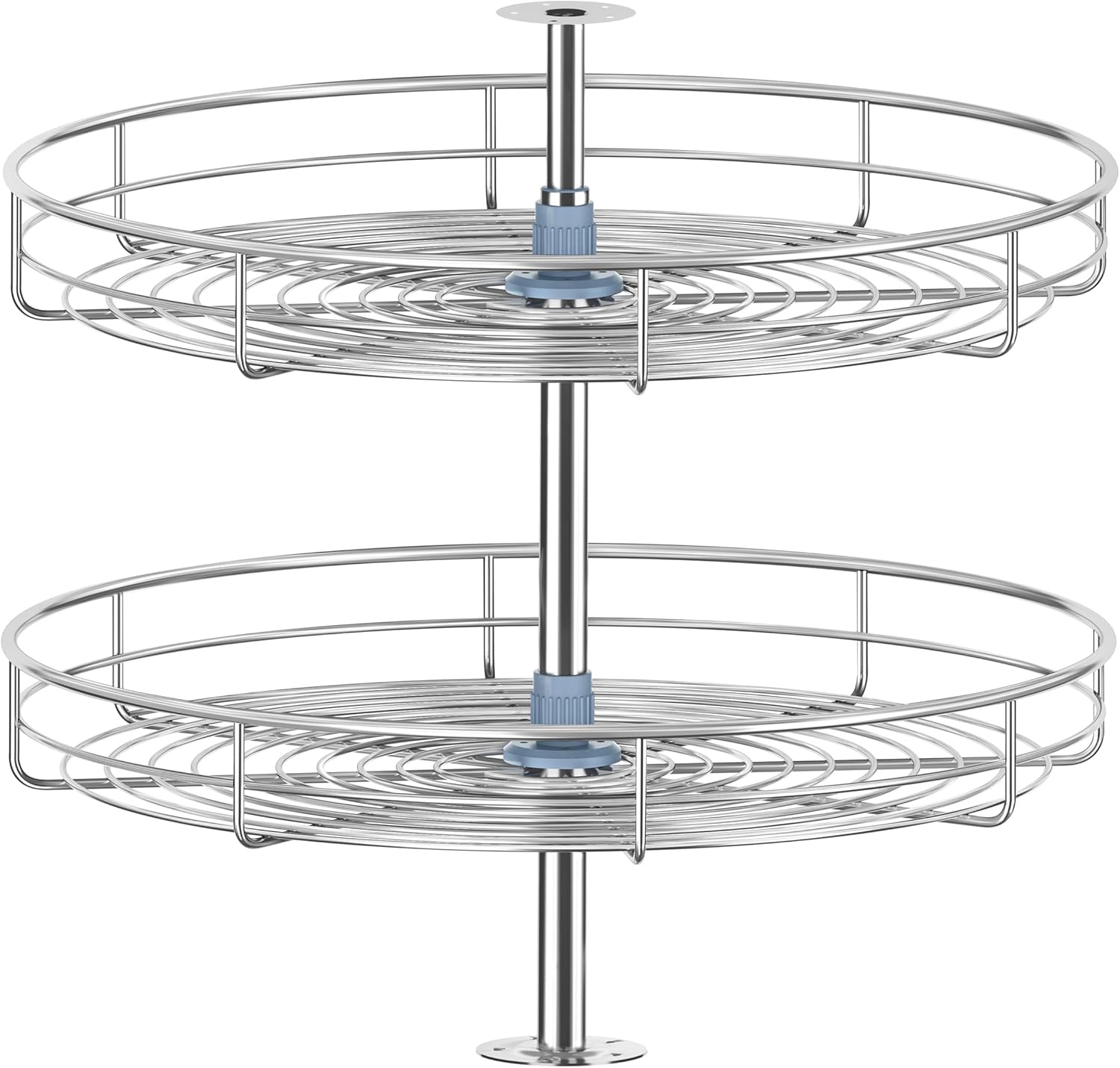 21″ Lazy Susan Turntable for Cabinet – Corner Cabinet Organizer for Kitchen, Full Circle Corner Cabinet Lazy Susan Replacement Shelves Rotating Storage Rack for Corner Base