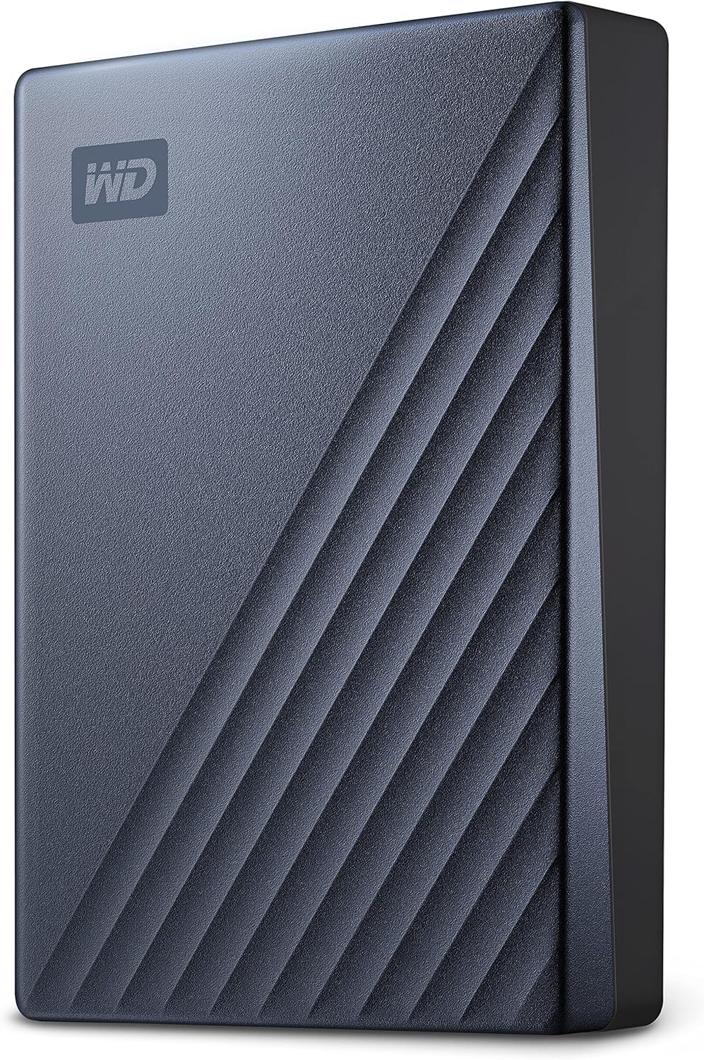 WD 5TB My Passport Ultra, Blue, Portable External Hard Drive, backup software with defense against ransomware, and password protection, USB-C and USB 3.1 – WDBFTM0050BBL-WESN