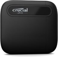 Crucial X6 2TB Portable SSD – Up to 800MB/s – PC and Mac – USB 3.2 USB-C External Solid State Drive – CT2000X6SSD9, Black