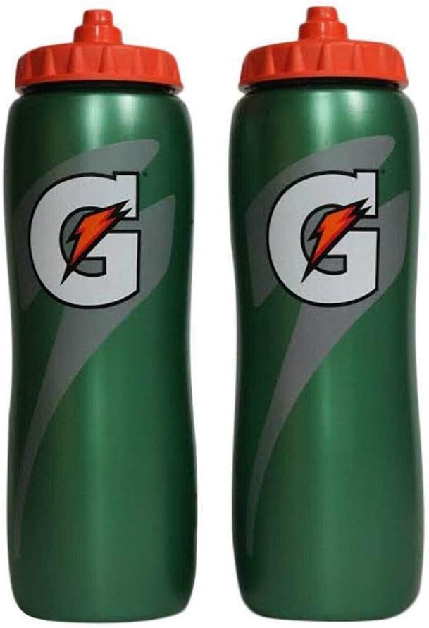 Gatorade 32 Oz Squeeze Water Sports Bottle – Pack of 2 – New Easy Grip Design