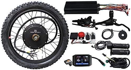 Ebike Electric Bicycle Conversion Kit 48V 60V 72V 3000W Rear Brushless Motor Wheel 26″ 100A Controller LCD Brake Electric Bicycle